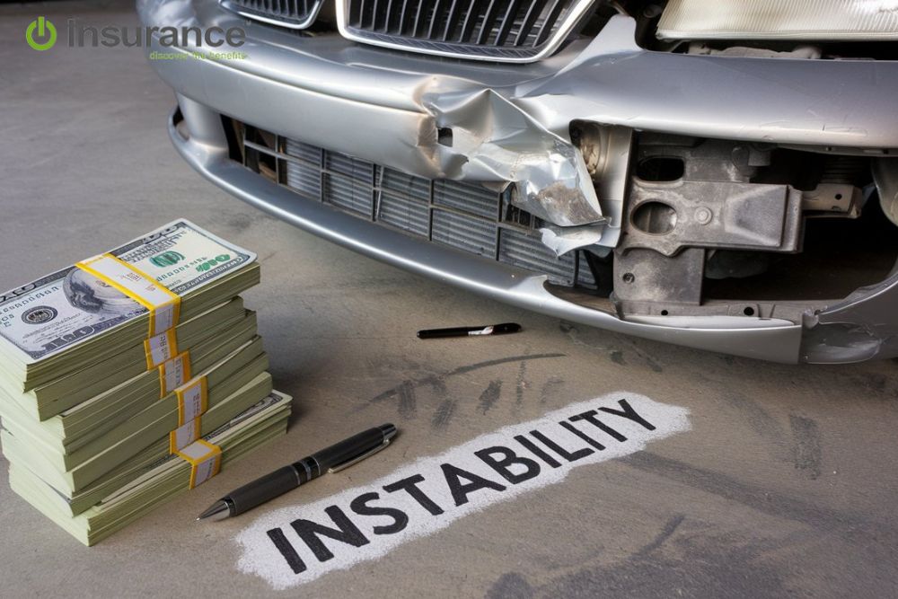 Accidental car and money bundle